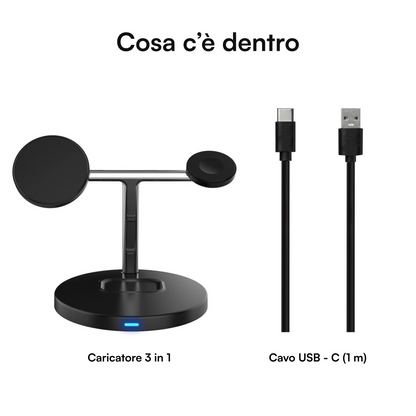 Caricatore 3 in 1 MagSafe® Volta Technologies