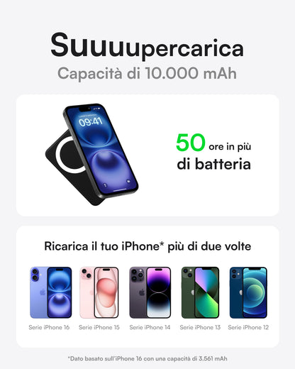 Powerbank 10K MagSafe (Nero)