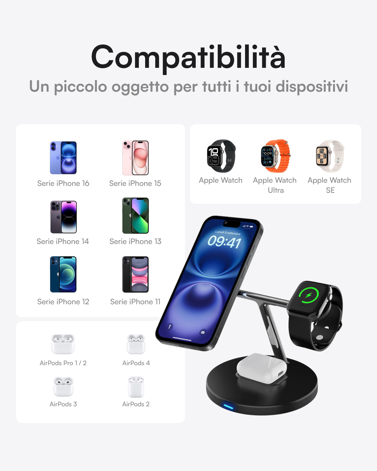 Caricatore 3 in 1 MagSafe