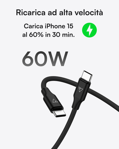 Cavo di ricarica intrecciato USB-C da 60W (1 m)
