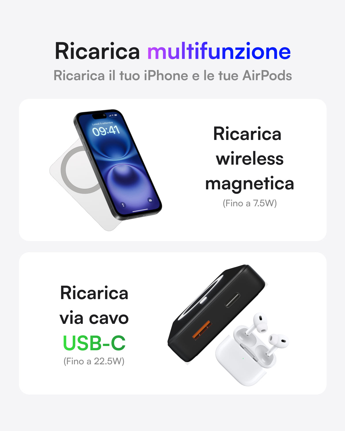 Powerbank 10K MagSafe (Bianco)